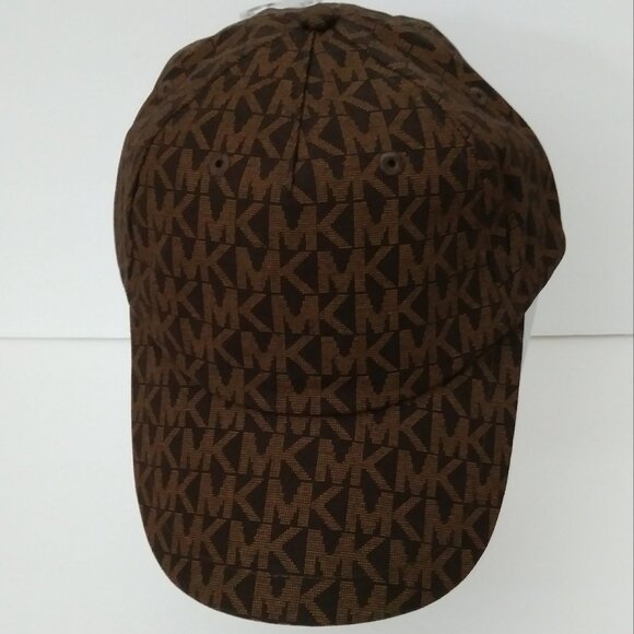 Michael Kors Accessories - Michael Kors Brown Logo Adjustable Strap Baseball Hat